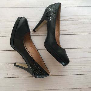 Size 9 Franco Fortini black heels